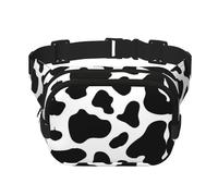 Cow Spot Square Double Layer Waist Bag Belt Fanny Pack Purse with Adjustable Strap, Running, Travel, Hiking