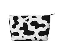 Cow Spots Cow Print, Cosmetic Bag Corduroy Makeup Bag Portable Travel Toiletry Bag