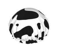 Cow Spots Cow Print,Shower Cap Nightcap Double Layer Waterproof Elastic Bath Cap Reusable Hair Cap