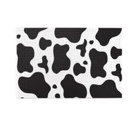 Cow Spots Print1000 Piece Jigsaw Puzzles for Adults, Wooden Jigsaw Puzzle