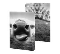 Cow Sticking Out It Tongue Cute Tablet Case Unisex Slim Hard Protective Cover Compatible with iPad 9th/ 8th/ 7th