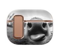 Cow Sticking Out It Tongue Trendy Bluetooth Earbuds Protector Printed Wireless Earbud Case Covers Compatible with Airpods Pro 2