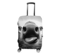 Cow Sticking Out It Tongue Trendy Suitcase Covers Unisex Luggage Cover Protector Fit 19 to 32 Inch Travel Lover S