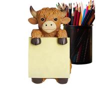 Cow Sticky Note Dispenser - Animal Shaped Stationery | Memo Pad Holder, Cows Desk Accessory, Student Works Pace Decor for Office Home School Classroom Students Workers Adults, Office Organize