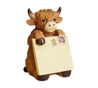 Cow Sticky Note Dispenser,Resin Cow Memo Pad Organizer Holder | Desk Sticky Notes Animal Dispenser | for Office Home Studio School Students Workers Teachers Classroom College University