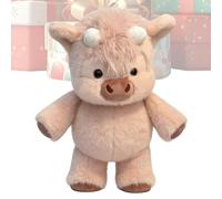 Cow Stuffed Animal - 22.83 Inch Cute Plush Hugging Cattle Toy, Ultra Soft Spotted Calves Cushion, Fuzzy Fleece Nursery Pal, Animal Stuffed Cuddly Pillow, for Kids Adults Home Desk