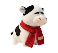 Cow Stuffed Animal, Ugly-Cute Abstract Design, Plush + PP Cotton Material, Cuddly Plush Toy, Collectible Animal Doll, Hand-Stitched Durability, For Home Decor Travel Companion