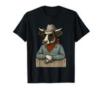 Cow Sunglasses Cowboy Hat Country Texas Rodeo Ranch Western T-Shirt