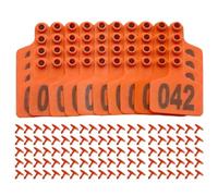 Cow Tags, Numbered Cattle Identification Labels, Soft Livestock Ear Markers 1-100, 2.83x2.36 Inches, Sturdy Farm Tracking System, Easy Tagging for Calf Goat Sheep Poultry