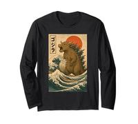 Cow The Great Wave off Kanagawa Long Sleeve T-Shirt