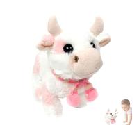 Cow Toys - Electronic Plush Animal Kids, Battery Operated Cattle Friend Realistic Sounds | Soft Interactive Learning Toy With Educational Features, Fun Farm Animal For Boys Girls Indoor Play