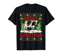 Cow Ugly Xmas Sweater Funny Farm Animal Cow Merry Christmas T-Shirt