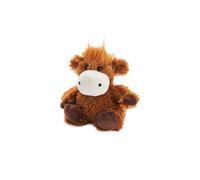 Warmies Junior Highland Cow Microwavable, Weighted Teddy Bear for Anxiety and Relaxation Slightly Scented with French Lavender, Hot or Cold Plush Cuddly Toy, Junior Size