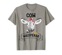 Cow Whisperer Cute Cow Lover Farm Farmer Women Girl T-Shirt