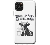 Cow Woke Up Sexy As Hell Again Funny Coffee Case for iPhone 11 Pro Max