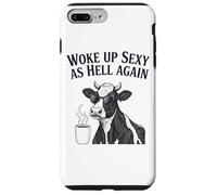Cow Woke Up Sexy As Hell Again Funny Coffee Case for iPhone 7 Plus/8 Plus