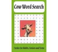Cow Word Search Puzzle Book: Word Searches with Easy-to-Read Print about Cows, Barn, Livestock and more 6x9 inches 110 pages 50 + puzzles …. Gift for Vacations, Holidays and Free Times.