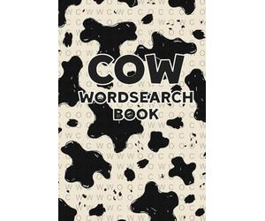 cow wordsearch book: extreme impossible word search book for adults