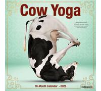 Cow Yoga 2026 7" x 7" Mini Wall Calendar