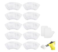 COWANIEE 12 Pcs Steam Cleaner for Karcher Accessories Set, Microfibre Replacement Washable Steam Cleaner Pads for SC1 SC2 SC3 SC4 SC5