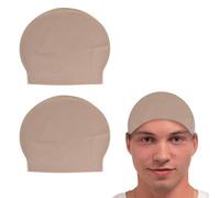COWANIEE 2 Pcs Latex Bald Cap Adult, Fancy Bald Caps, Bald Wig for Dress Cosplay