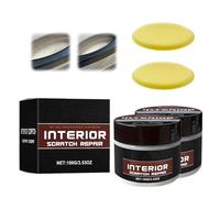 COWANIEE 2pcs Car Scratch Remover Kit, Portable Car Window Windscreen Scratch Remover, 100g Car Scratch Repair Paste Polishing Wax for Vehicles