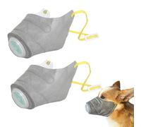 COWANIEE 2pcs Dog Muzzle L Adjustable, Breathable Dog Muzzle Anti-fog