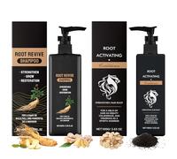 COWANIEE 2PCS Root Activator Shampoo Set, Hair Shampoo 100ml+ Conditioner for Men & Women 100g