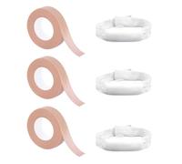 COWANIEE 3 Pcs Elastic Nose Bandage+ 3 Rolls Micropore Surgical Tape, Nose Tape After Rhinoplasty Set, Nose Piercing Cover for Nose Post Surgical Procedures