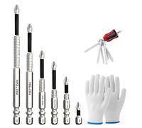 COWANIEE 8 Pcs High Magnetic Screwdriver Drill Bit Set, Strong Durability Magnetic Anti Slip Screwdriver Bits