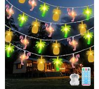 COWANIEE Festoon Lights Outdoor, 16ft/6m 40 Led Outdoor Hawaii String Lights 8 Mode, Festoon Lighting for Backyard, Patio, Garden, Strand(Battery not Included)