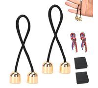 COWANIEE Metal Begleri Fidget Toys Set (2 Pack) - Pure Copper Bell Design with Gift Box, Stress Relief & ADHD Focus Aid for Adults & Kids