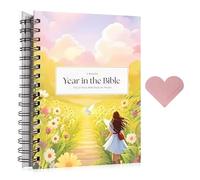 COWANIEE The 52 Week Bible Study Journal,A Beautiful Year in the Bible for Women,Guided Scripture Lessons