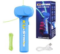 COWANIEE Zip String Toy, Electric String Rope Launcher, Glow in the Dark for Kids Adults(Blue)