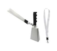ＡＷＨＡＯ Cowbell Cheering Bell Decorative Musical Instruments Noise Maker Loud Cowbell for Christmas Sport Events Concerts Celebration, white