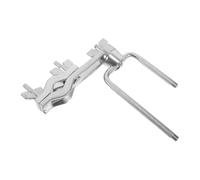 Cowbell Drum Stand Clamp U Shape Metal Mounting Bracket Black | Live Performance and Studio Use, Antislip Grooves, Quick Angle Adjustments, Easy Drum Integration