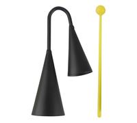Cowbell for Drum Set, Portable Percussion Instrument, Crisp Dynamic Tone, Sturdy Metal Build, Easy Mount Design, Crafted from Alloy PP Material, 7.09x3.94in/10.63x6.3in