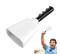 Cowbell Handle - Iron Construction, Sturdy Handheld Design, Loud Clear Tone, Soft Musical Instrument | For Stadium Sporting Graduation Ceremonies Football Games Outdoor Music Noise Signals
