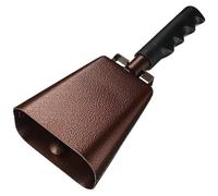 Cowbell Handle - Portable Handheld Call Bell, Classic Iron Material, Easy Grip Designs, High Volume Sounds | For Sporting Events Stadiums Football Matches Graduation Parties Outdoor Music Noise Makers