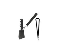 Cowbell with Handle, 2pcs Loud Noise Makers Metal Cow With Handle School Bells Handheld For Cheering Competition Wedding(Black)
