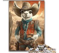 Cowboy Alpaca Adult Jigsaws 2000 Pieces Difficult, for Age 14+ Game Wall Decoration Unique Gifts for Birthday And Christmas (70x100cm)