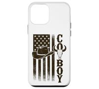 Cowboy American Flag Longhorn Skull Vintage Western Case for iPhone 12 mini