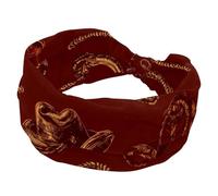 Cowboy and Cow Girl Seamless Wild West Pattern Sports Headbands for Women, Elastic Sports Hair Bands Nurse Wide Turban for Workouts Yoga Gym Tennis