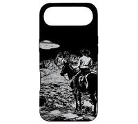 Cowboy and UFO - Wild West SciFi Mashup - Vintage Aliens Case for iPhone Air