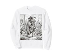 Cowboy Armadillo Sheriff In Desert Landscape Sweatshirt