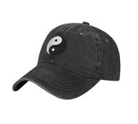 Cowboy Baseball Hats Tai Chi Ying and Yang Caps Summer Sun Baseball Caps Adjustment Dad Cap for Outdoor Running Walking