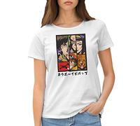 Cowboy Bebop Anime Characters Art Kawai TV Women's White T-Shirt Size S