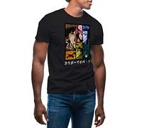 Cowboy Bebop Color Anime Characters TV Men's Black T-Shirt Size XXL