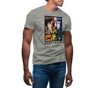 Cowboy Bebop Color Anime Characters TV Men's Grey T-Shirt Size L