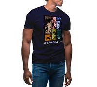 Cowboy Bebop Color Anime Characters TV Men's Navy Blue T-Shirt Size XXL